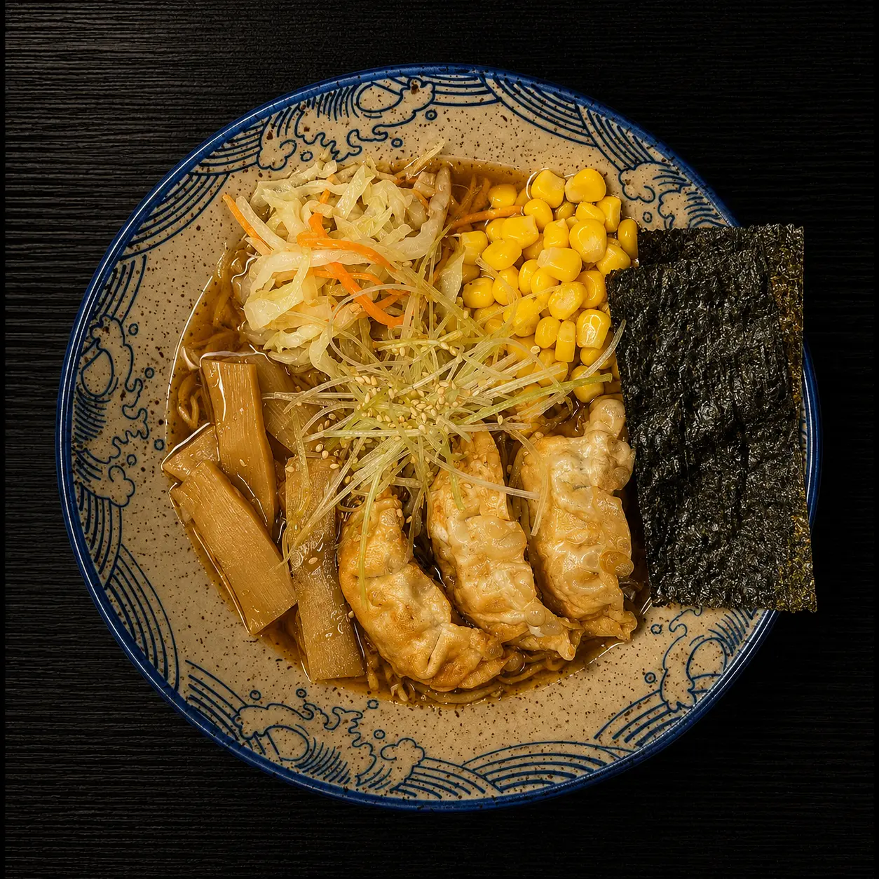 Chef preparing ramen